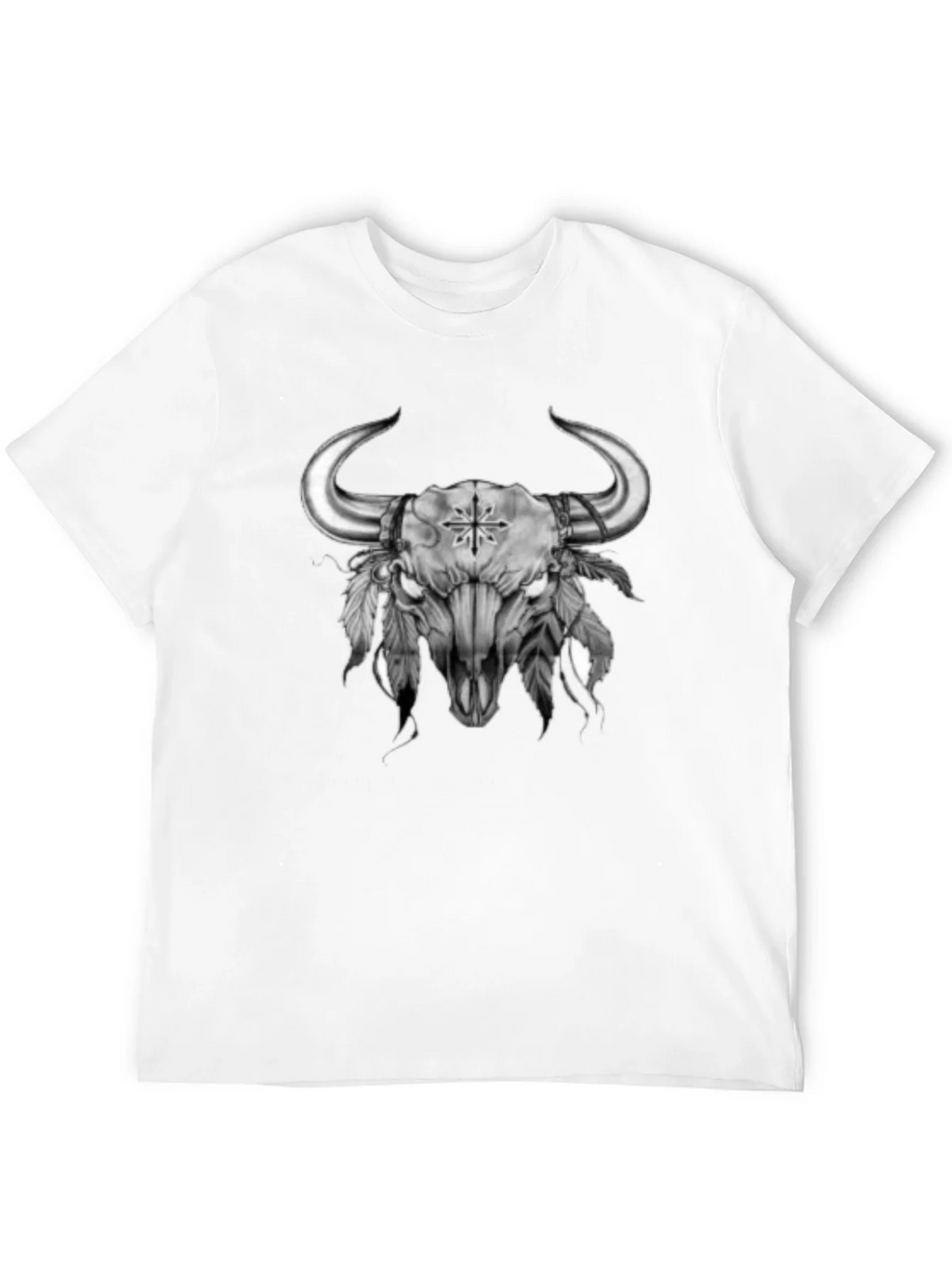 Bull Skull Graphic Tee - Western Style product image 11