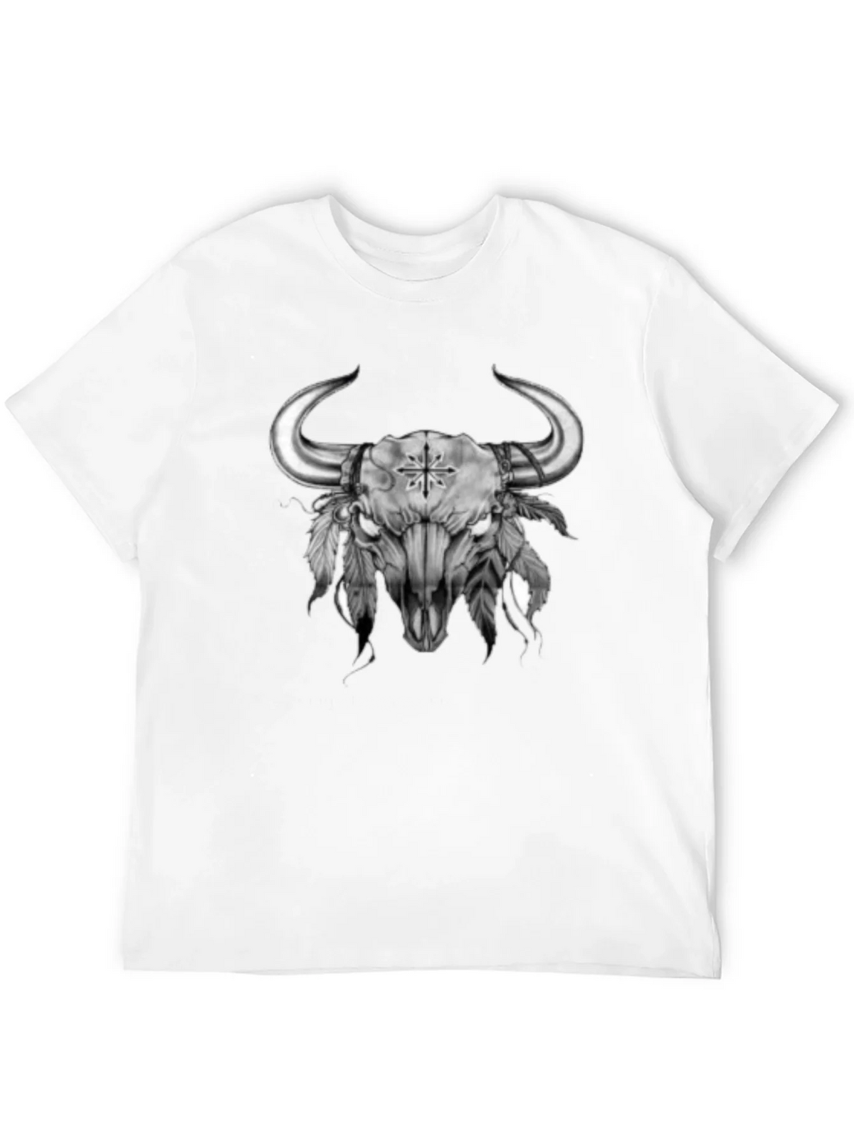 Bull Skull Graphic Tee - Western Style product image 11