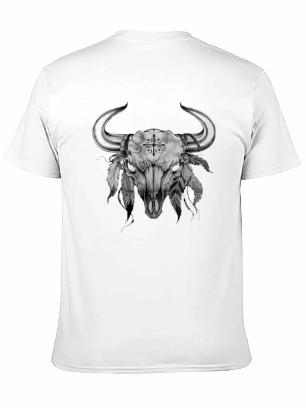 Bull Skull Graphic Tee - Western Style product image 10