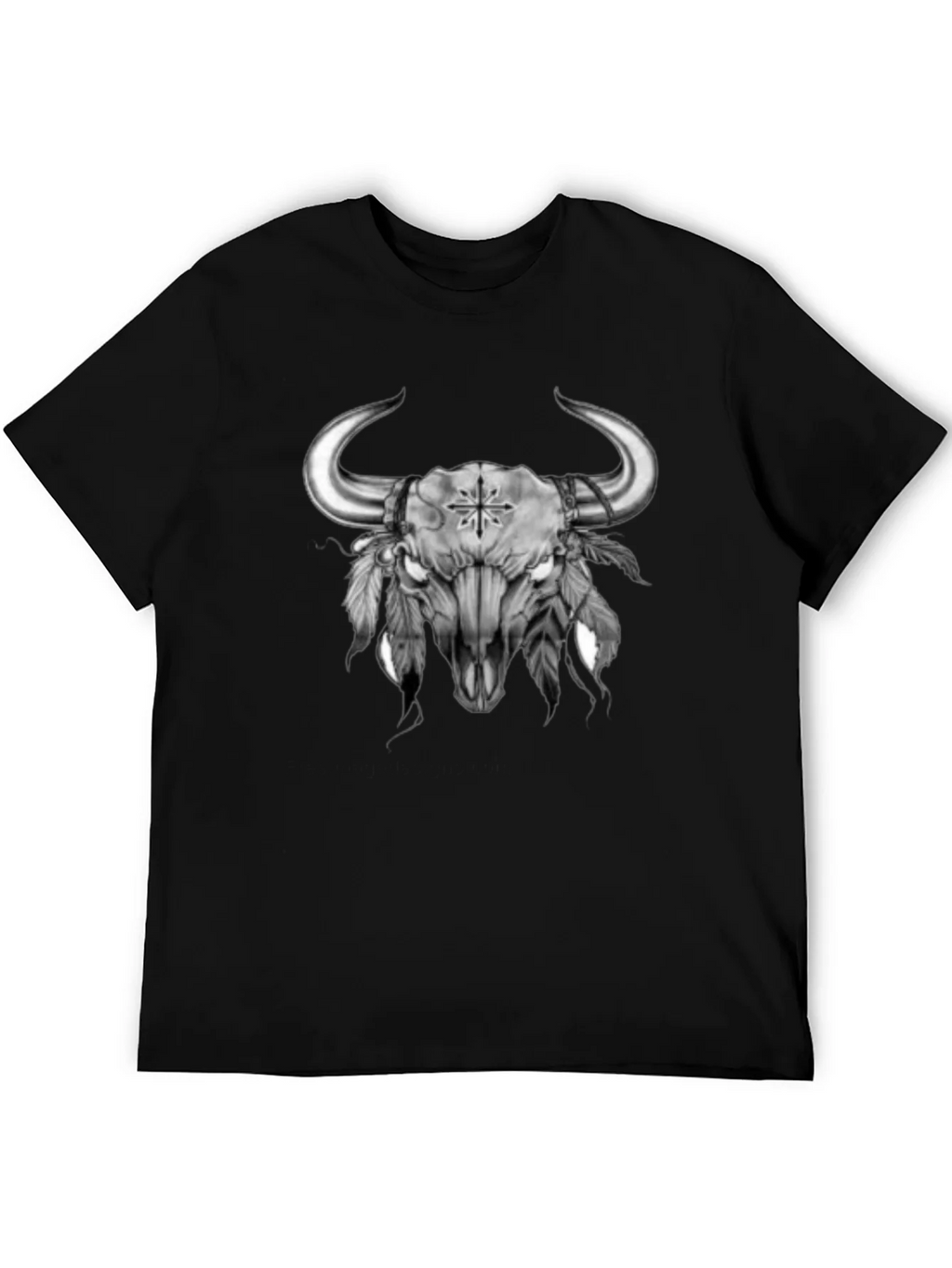 Bull Skull Graphic Tee - Western Style product image 5