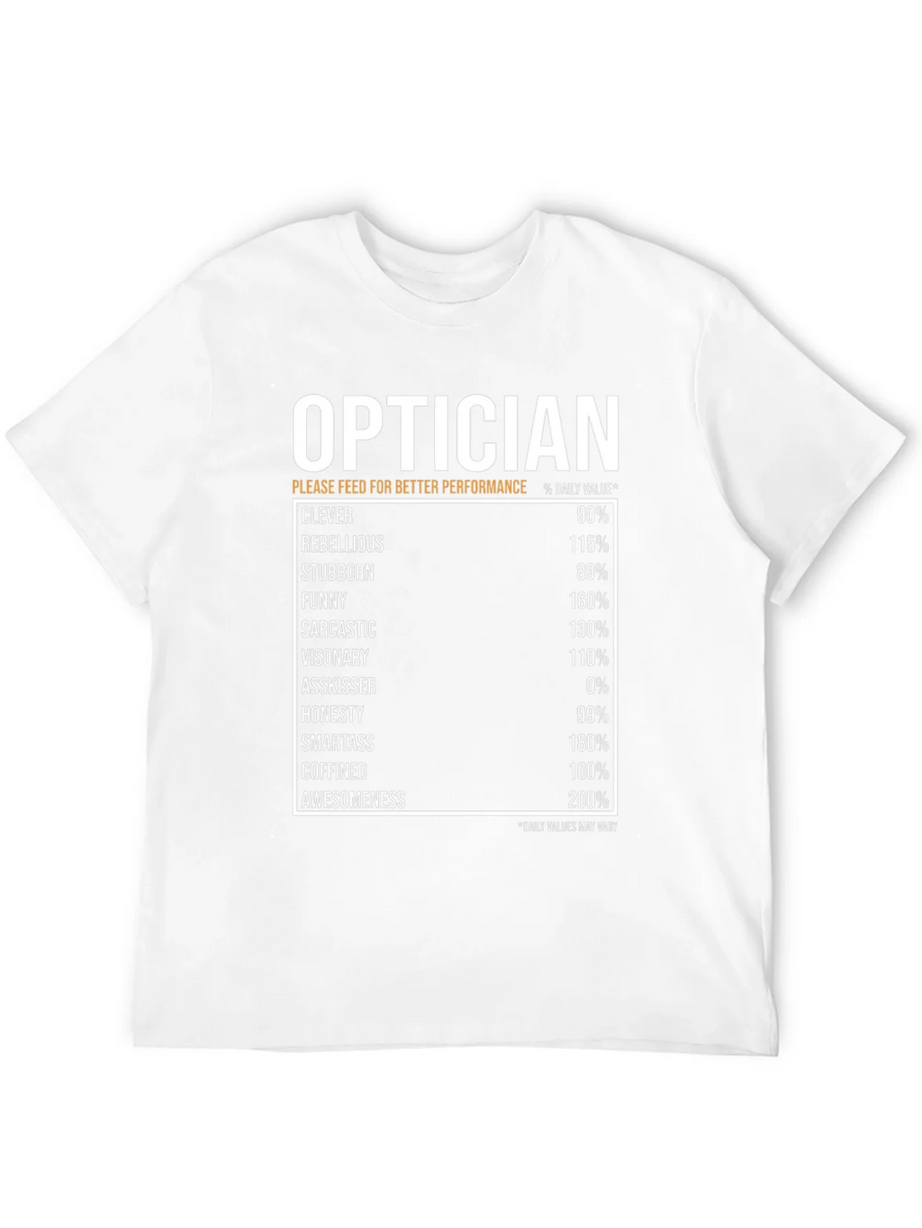 Optician Humor T-Shirt: Daily Value Specs product image 7
