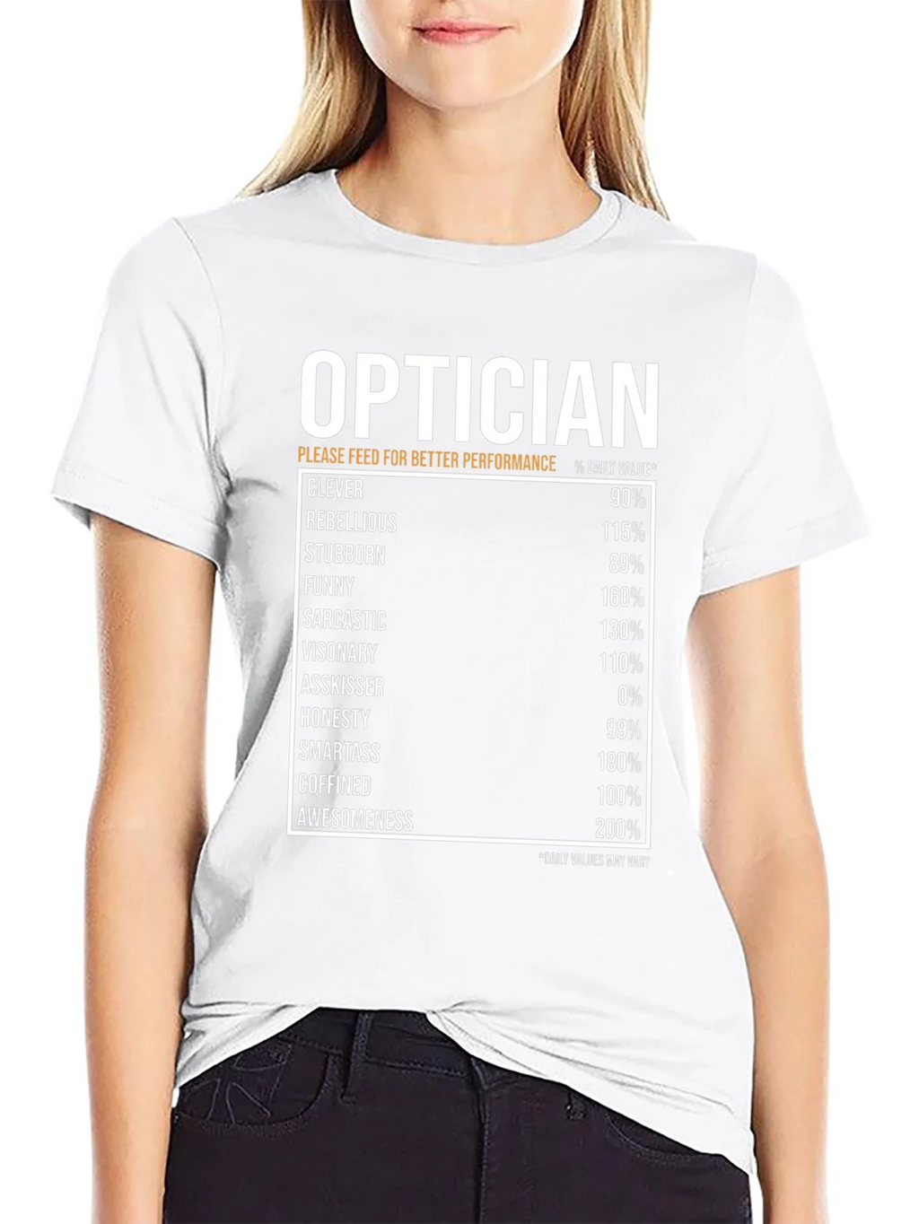 Optician Humor T-Shirt: Daily Value Specs product image 5