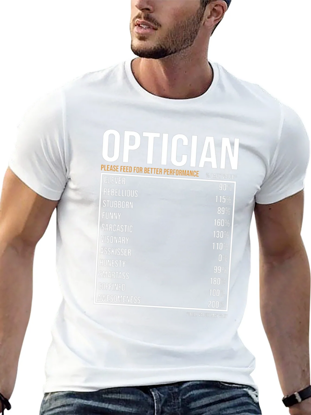 Optician Humor T-Shirt: Daily Value Specs product image 8