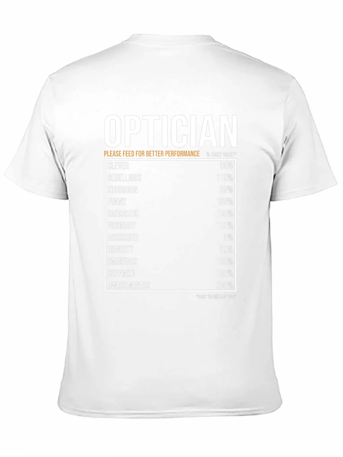 Optician Humor T-Shirt: Daily Value Specs product image 6