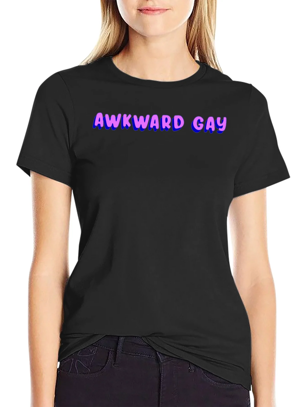 Awkward Gay Graphic T-Shirt - Black product image 2