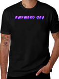 Awkward Gay Graphic T-Shirt - Black product image 1