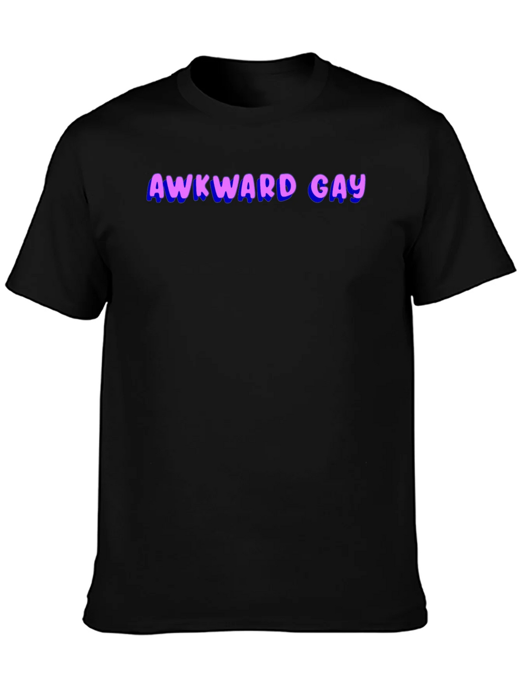 Awkward Gay Graphic T-Shirt - Black product image 3