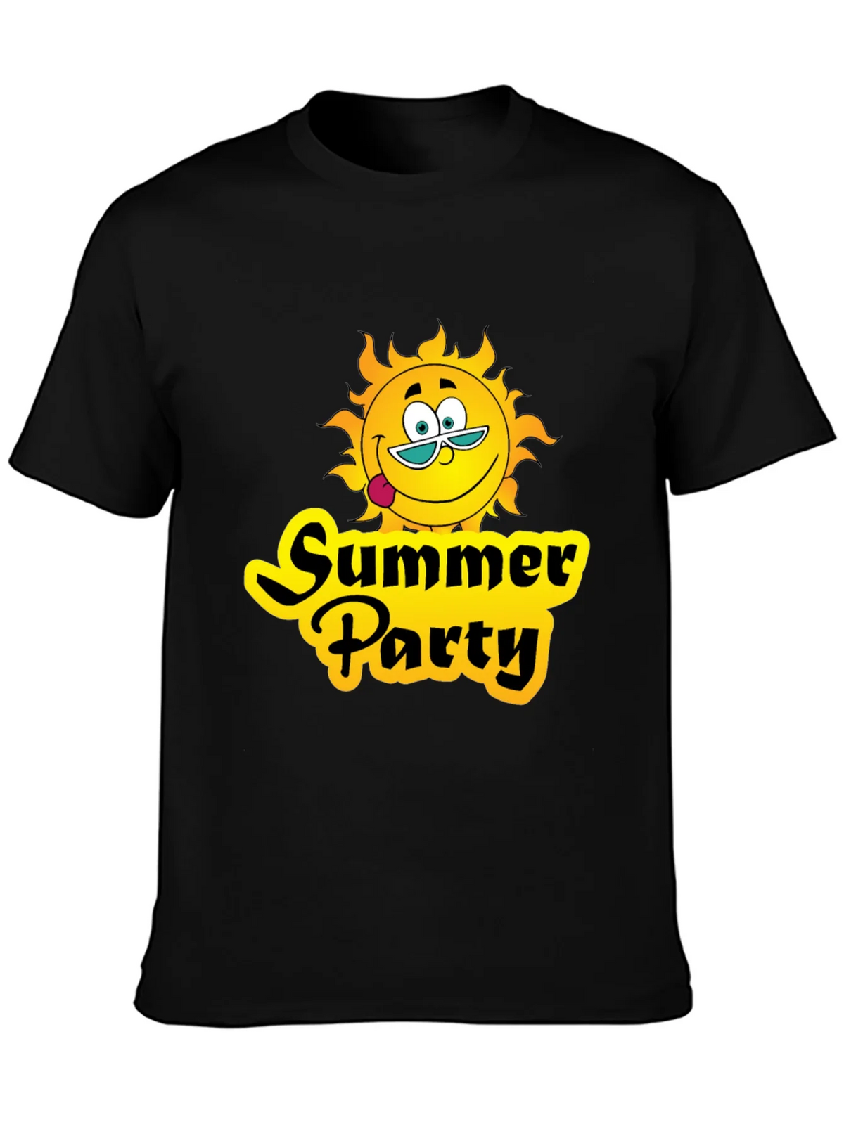 Summer Party T-Shirt - Black Graphic Tee product image 2