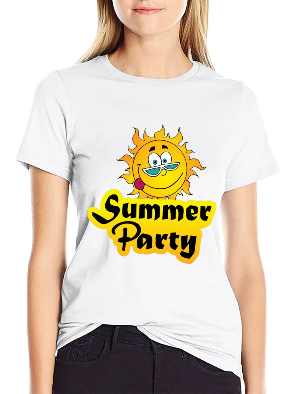Summer Party T-Shirt - Black Graphic Tee product image 7