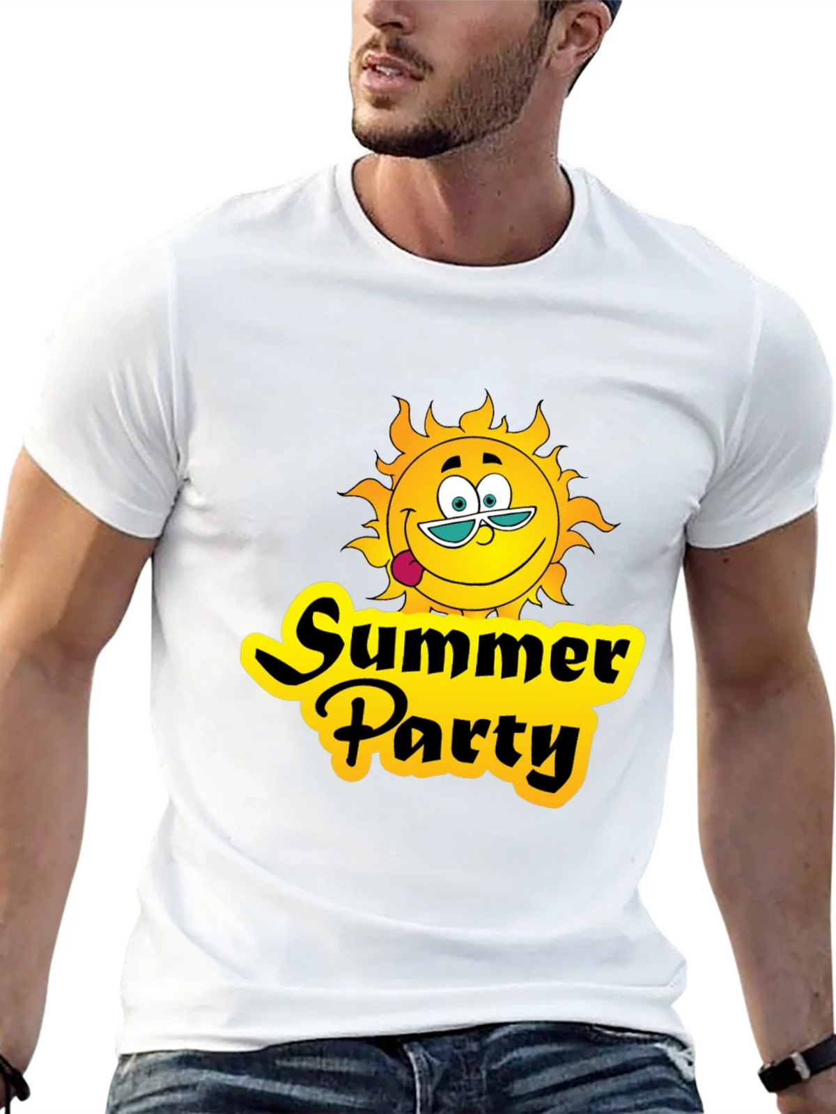 Summer Party T-Shirt - Black Graphic Tee product image 10
