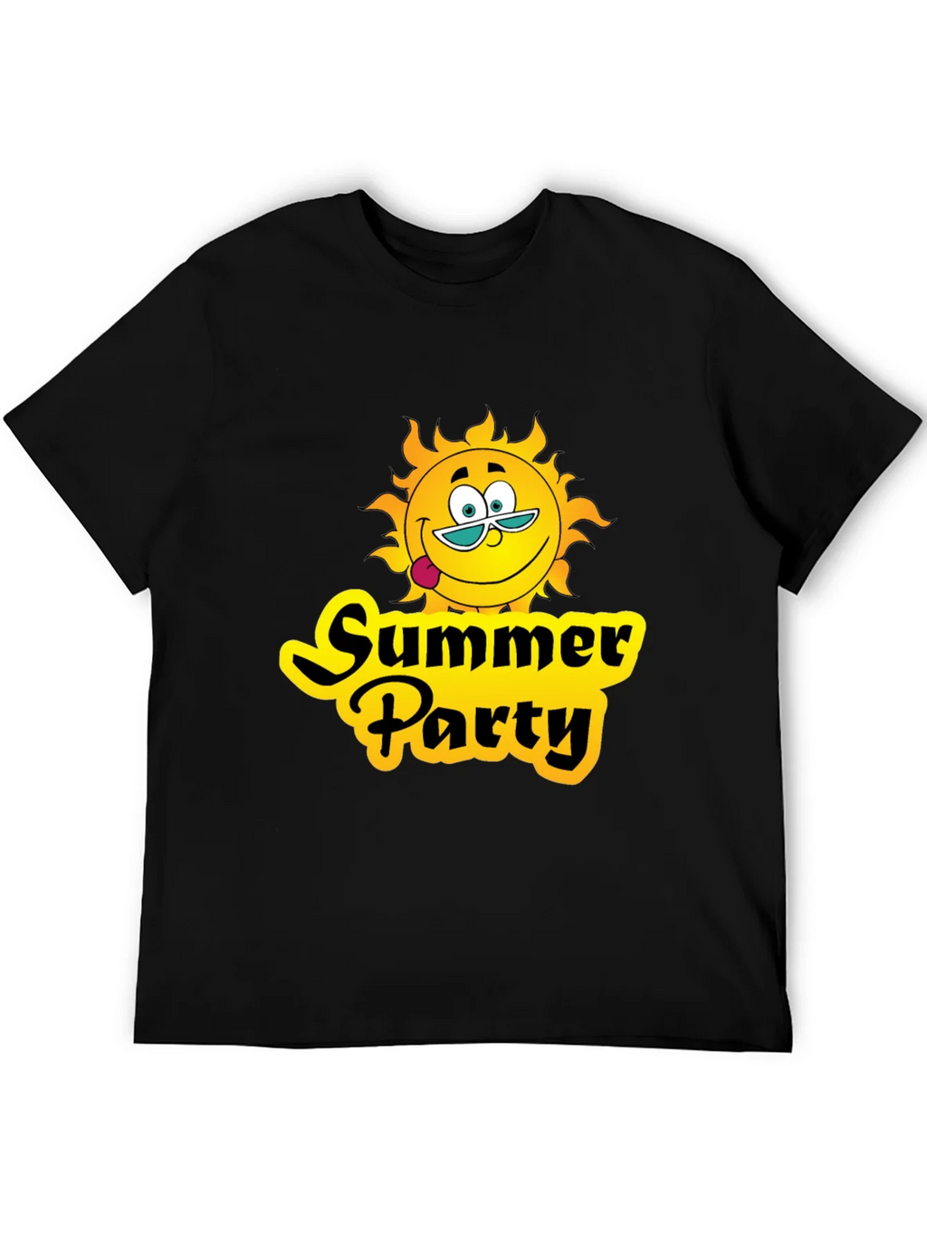 Summer Party T-Shirt - Black Graphic Tee product image 4