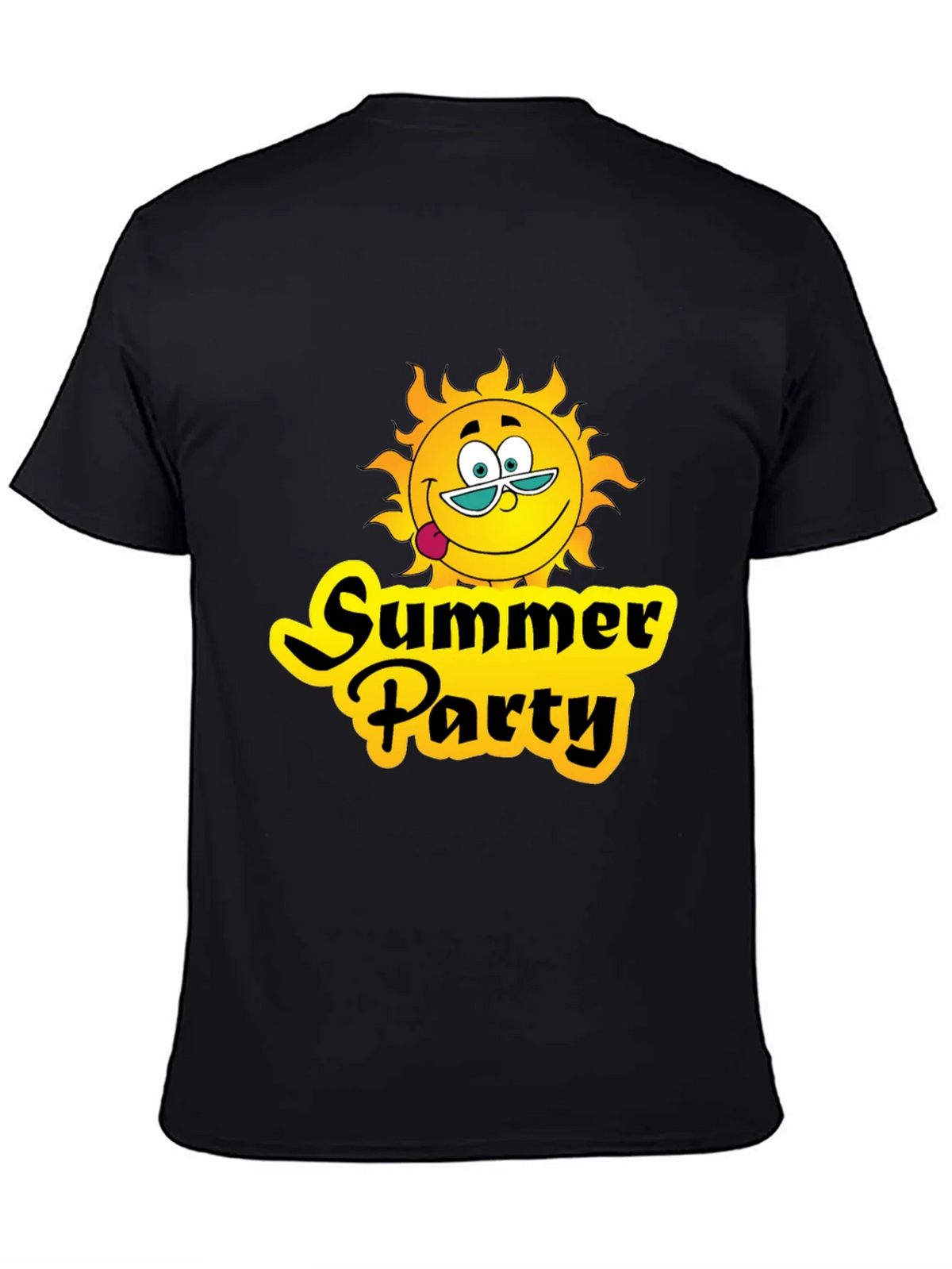 Summer Party T-Shirt - Black Graphic Tee product image 3
