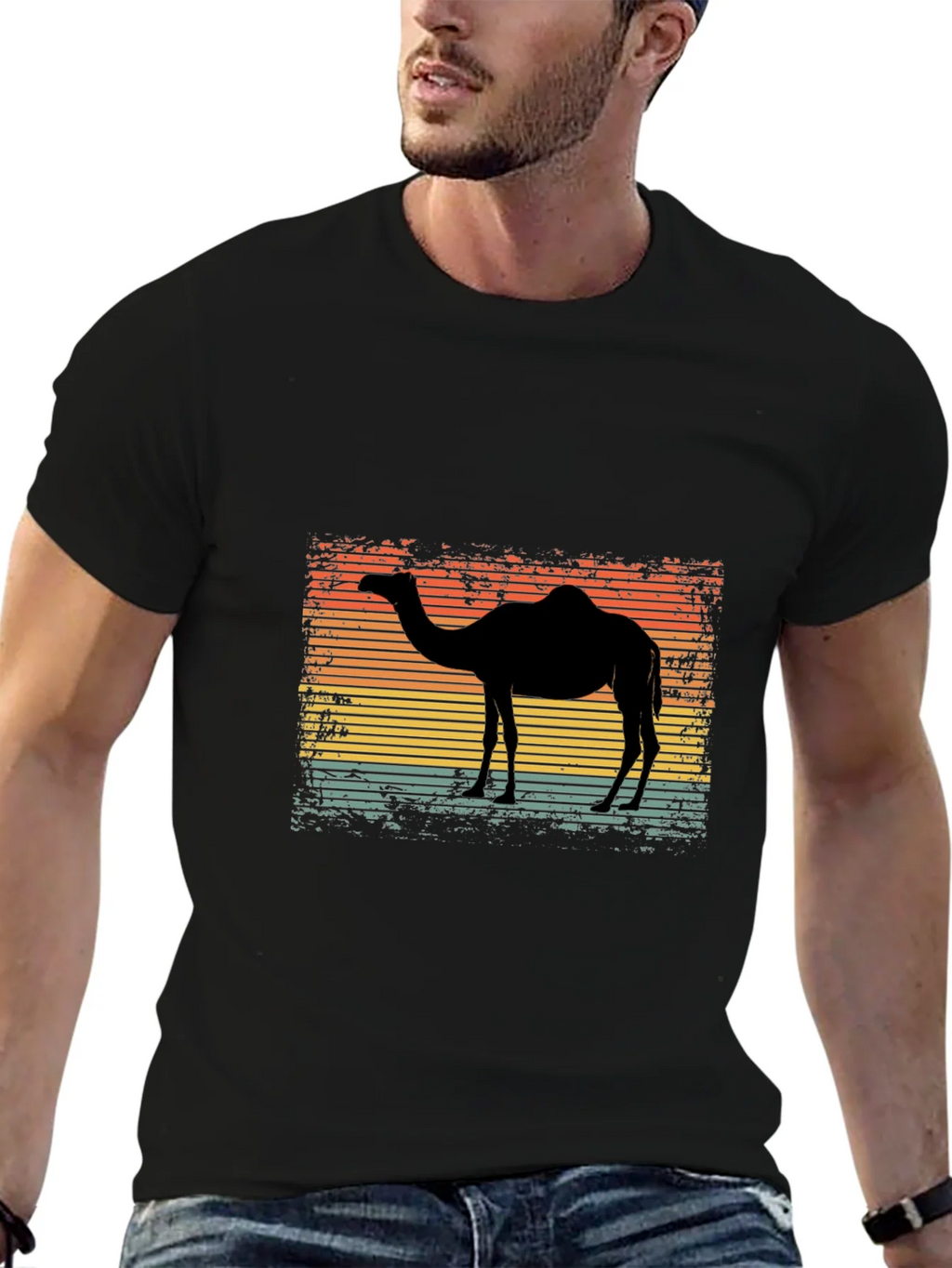 Retro Camel Silhouette Graphic Tee product image 6