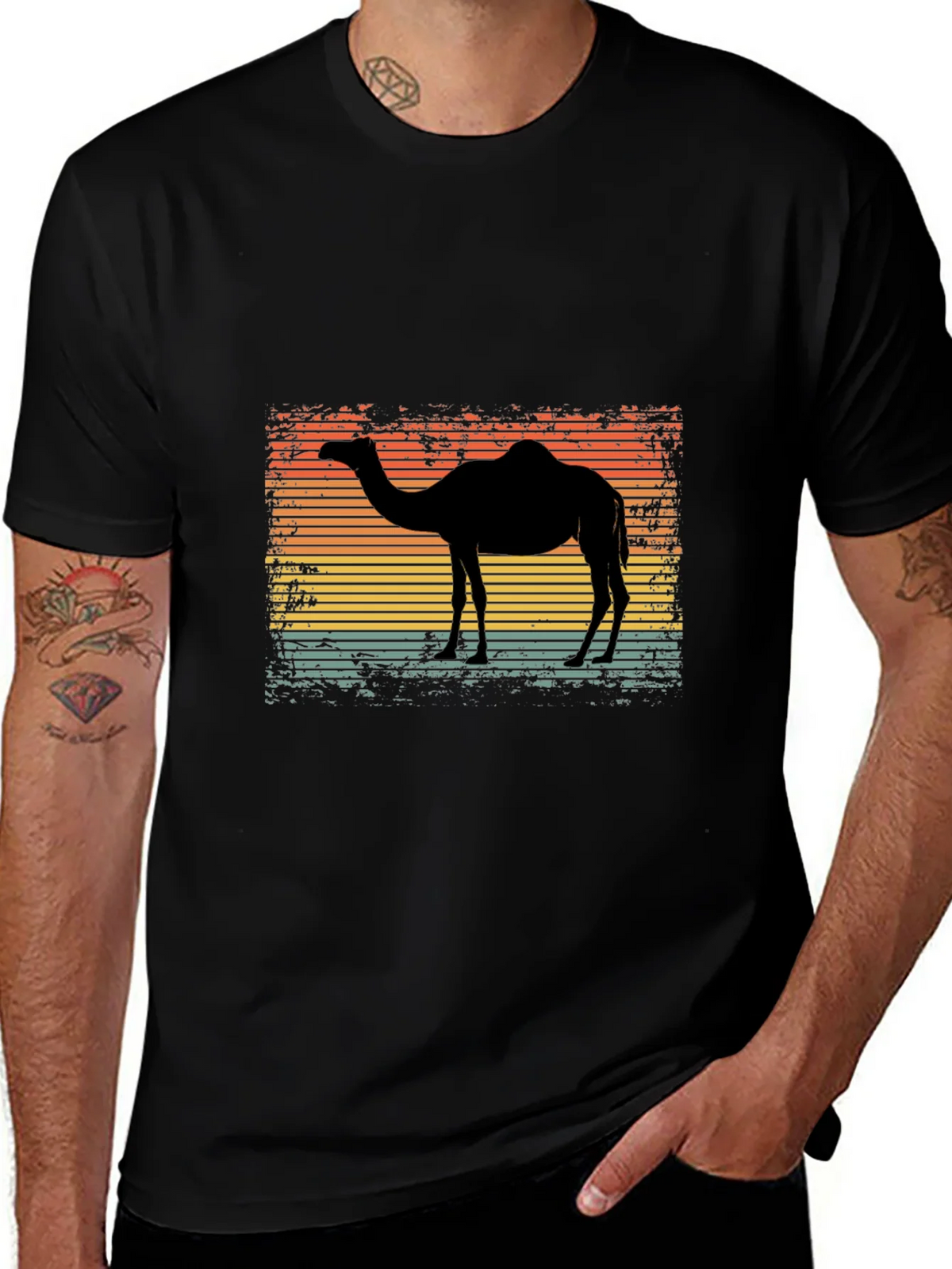 Retro Camel Silhouette Graphic Tee product image 1