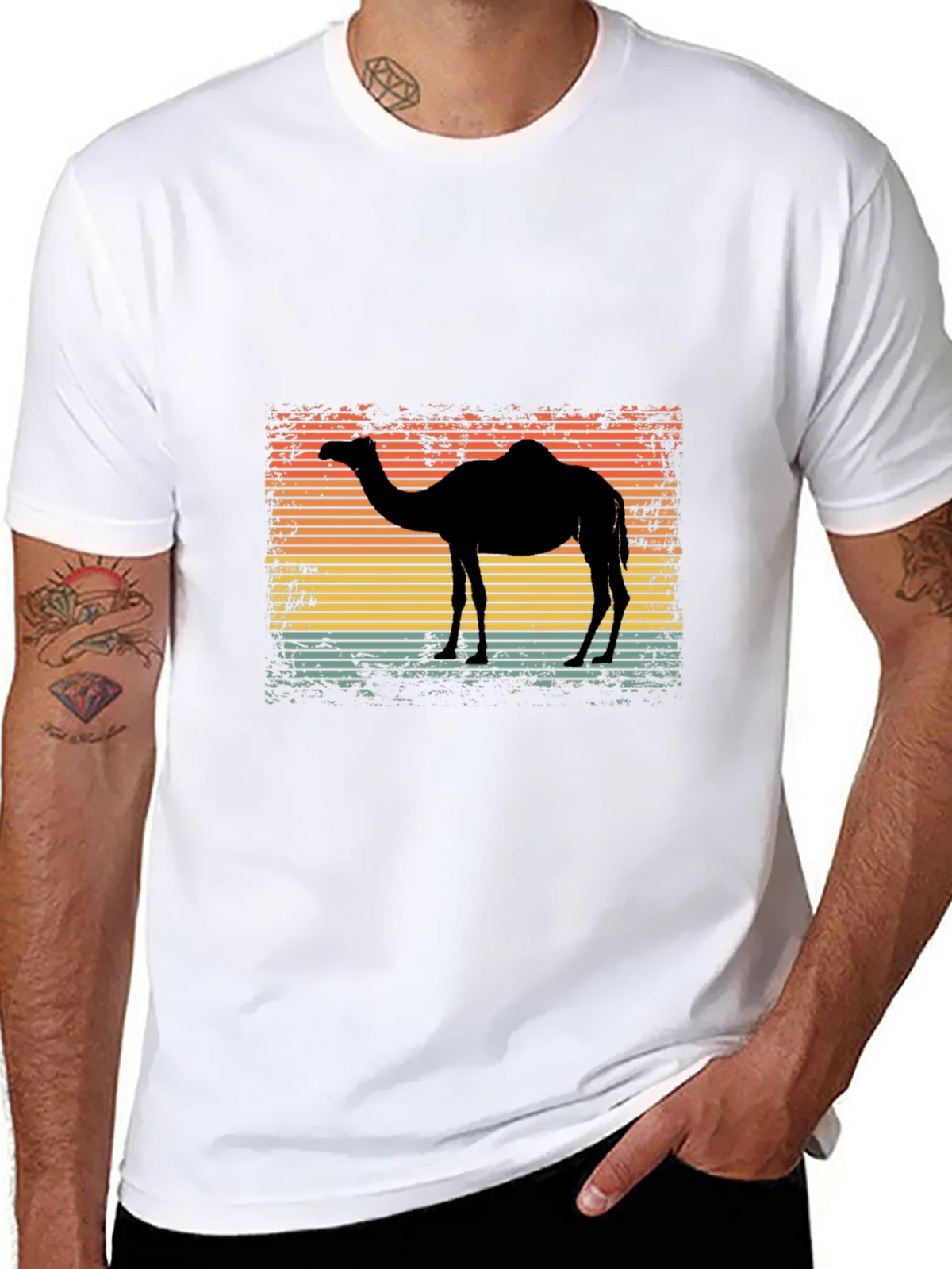 Retro Camel Silhouette Graphic Tee product image 7