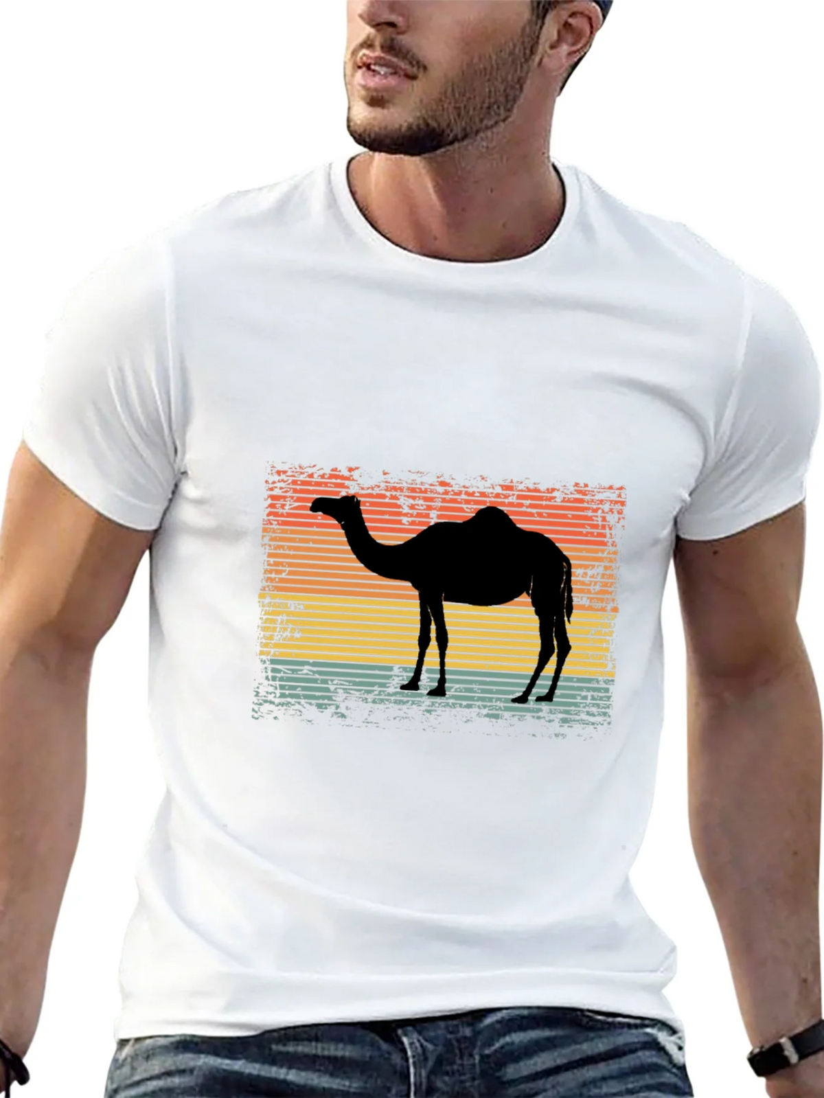 Retro Camel Silhouette Graphic Tee product image 12