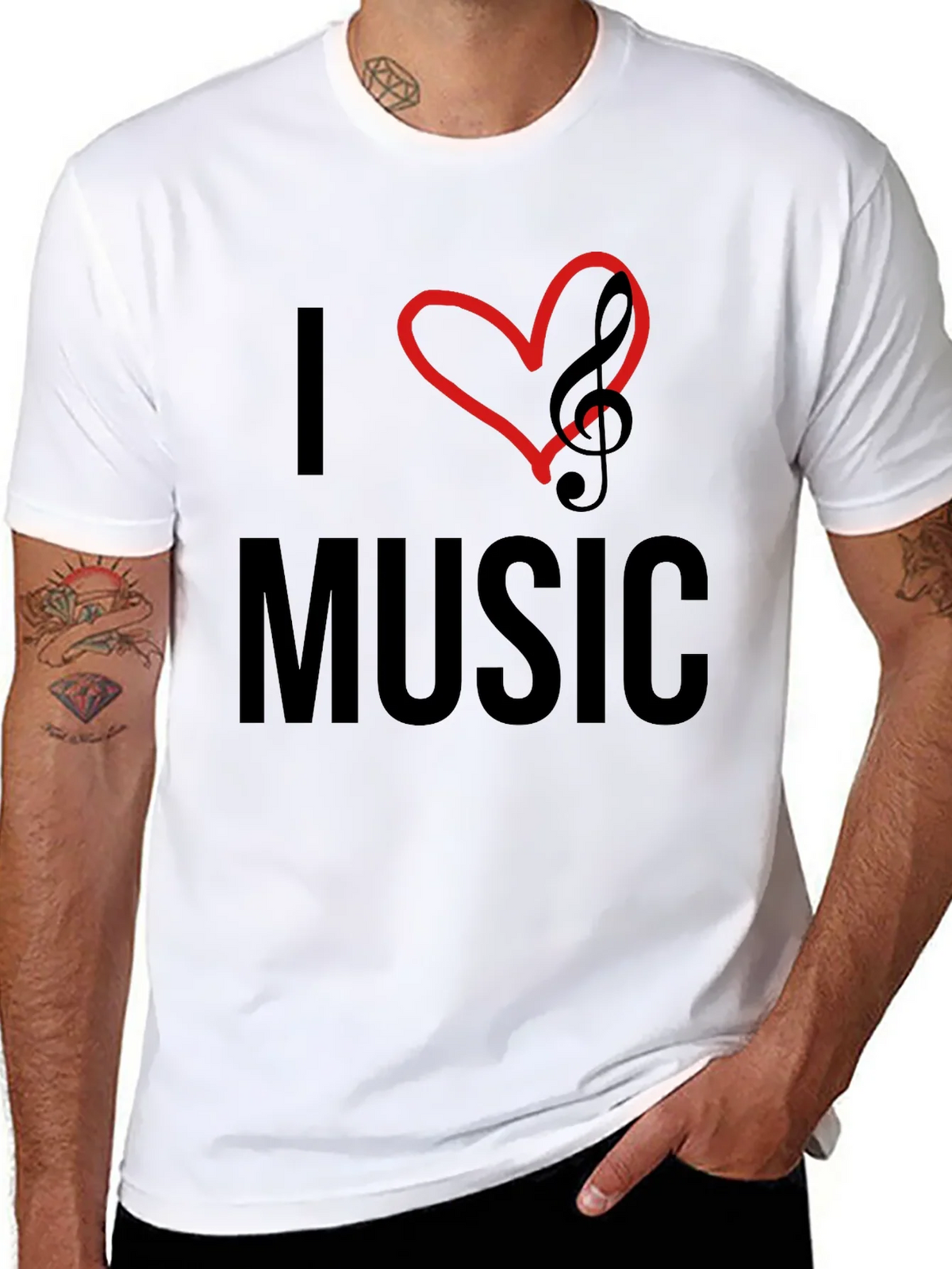 I Heart Music Graphic Tee - Stylish & Comfortable product image 6