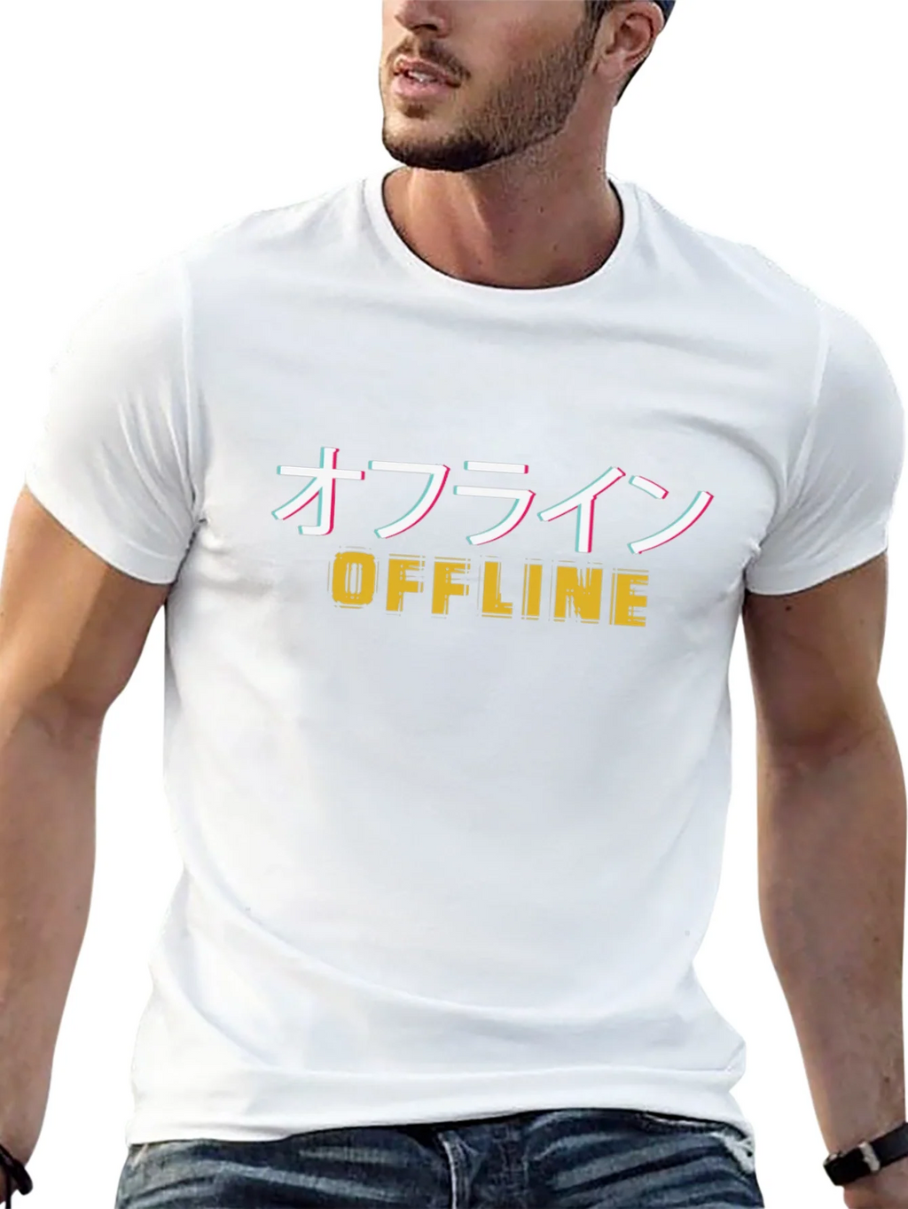 Offline Graphic Tee - Black Cotton Blend product image 12