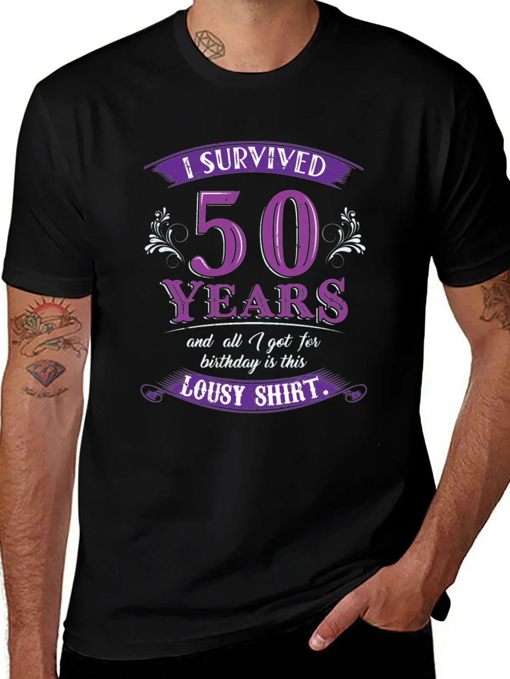 Funny 50th Birthday Survivor T-Shirt product image 1