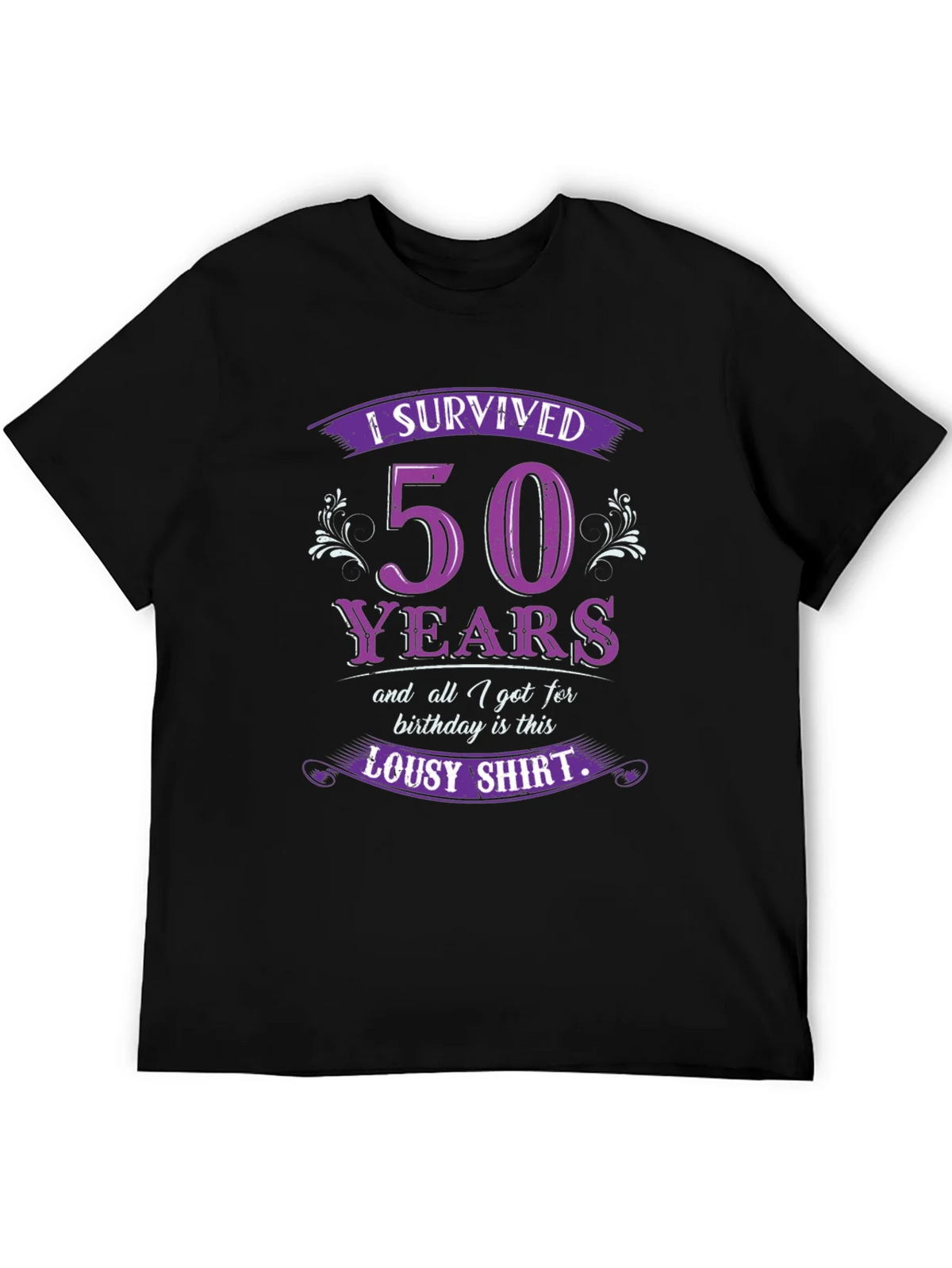 Funny 50th Birthday Survivor T-Shirt product image 3