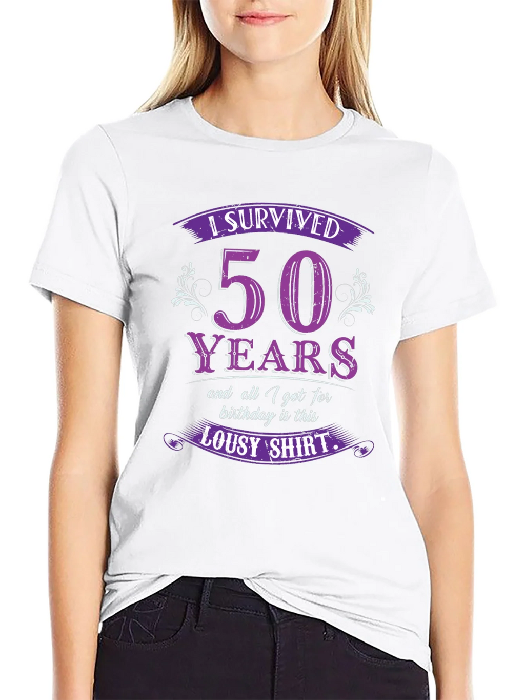 Funny 50th Birthday Survivor T-Shirt product image 5
