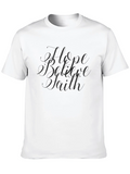 Hope Believe Faith Black Graphic Tee product image 1