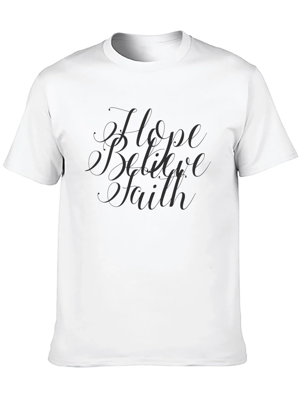 Hope Believe Faith Black Graphic Tee product image 1