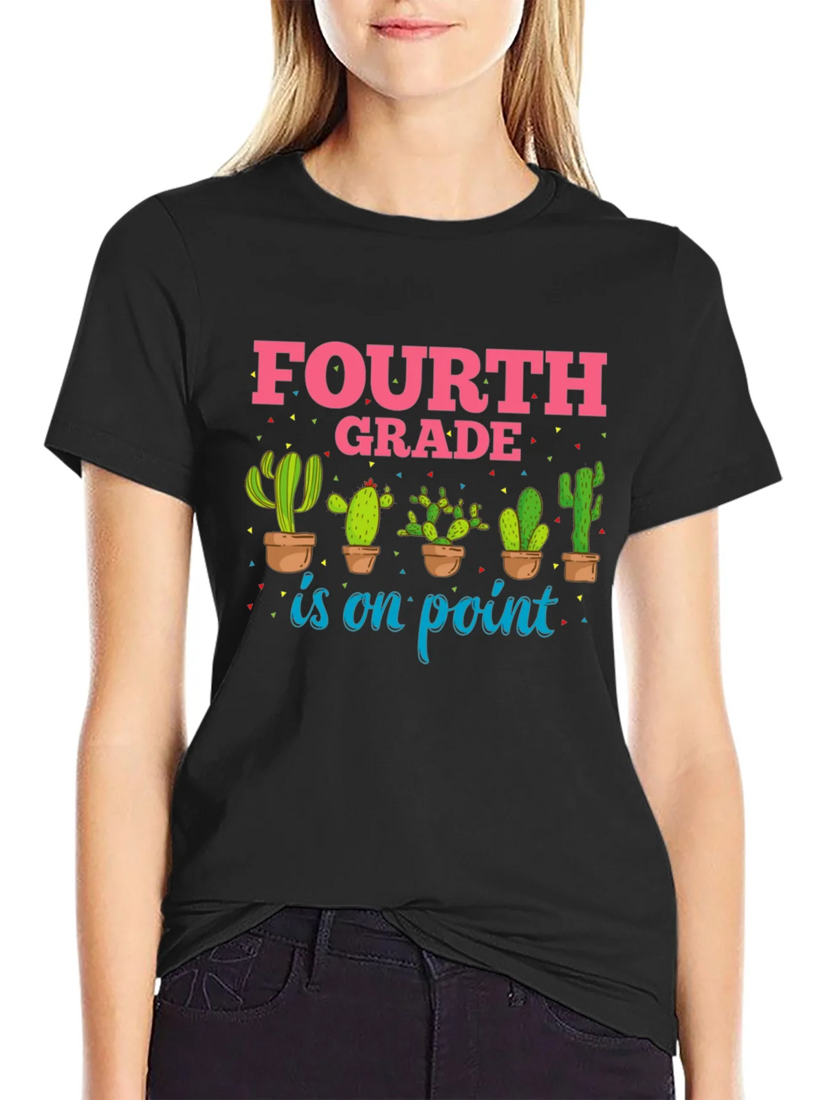 Fourth Grade Cactus Graphic T-Shirt product image 2