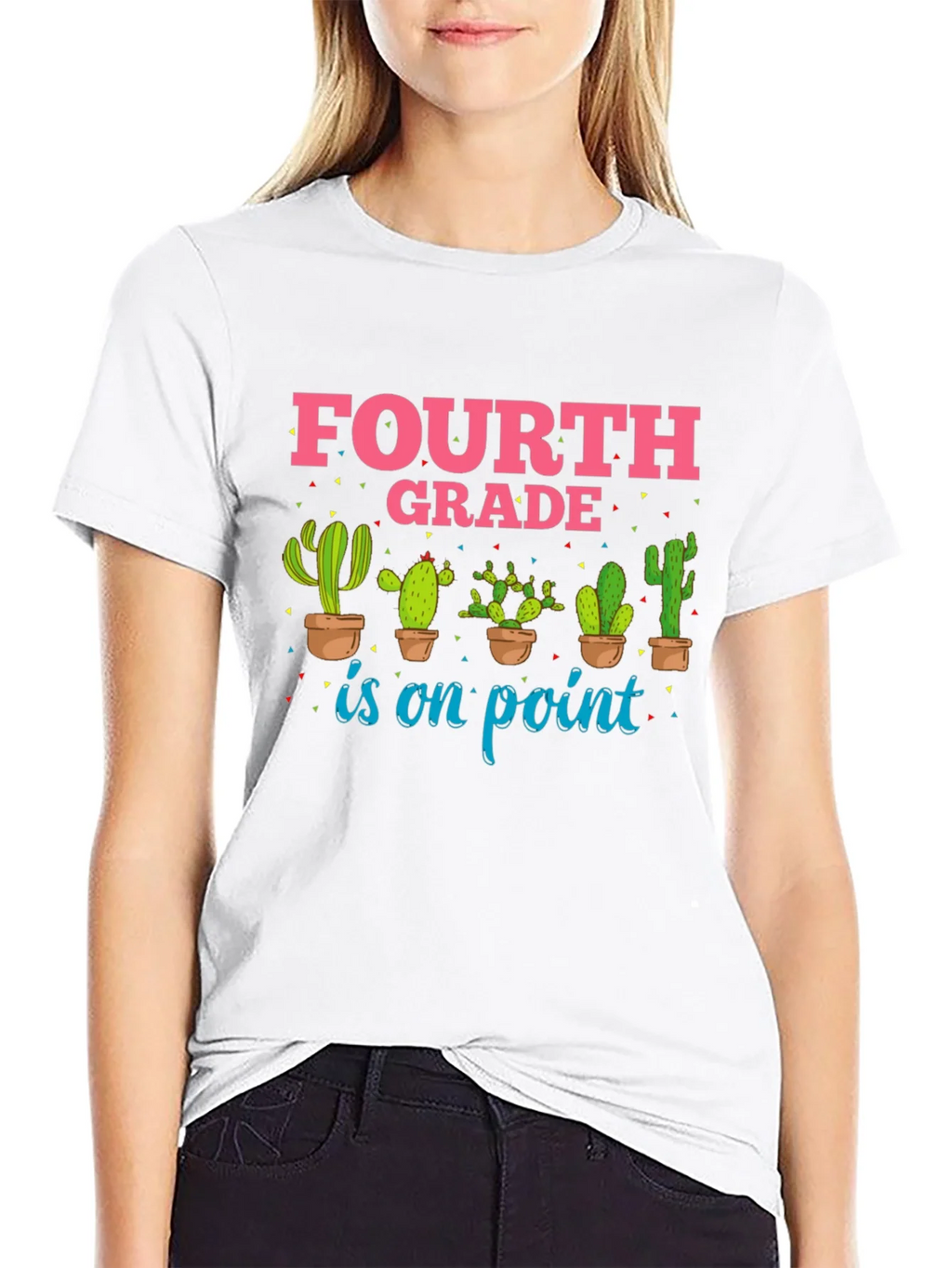 Fourth Grade Cactus Graphic T-Shirt product image 4